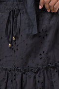 Anglaise Flare Mini Skirt Black (3)
