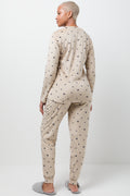Fleece Heart Pyjama Set Natural (2)