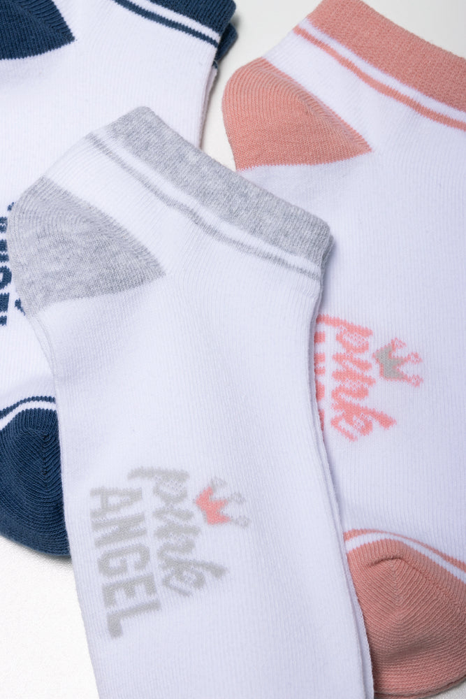 3 Pack Low Cut Socks Multi (1)