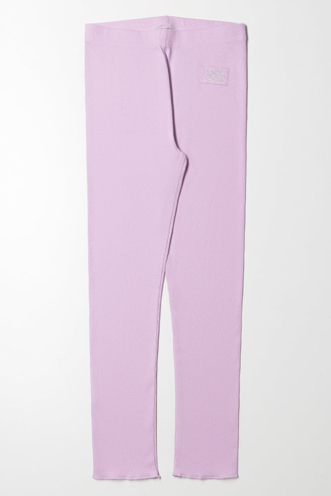 Rib Leggings Lilac