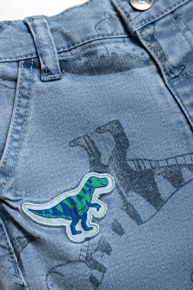 Dinosaur Denim Short Blue