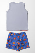 Superman Sleeveless Pyjamas Grey (3)