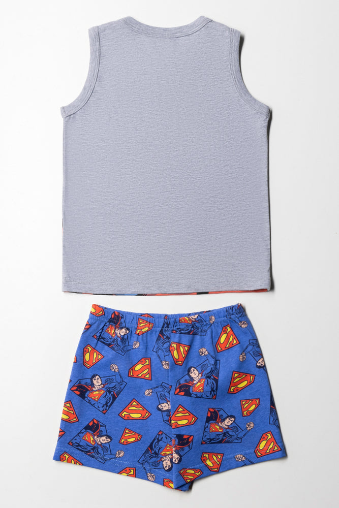 Superman Sleeveless Pyjamas Grey (3)