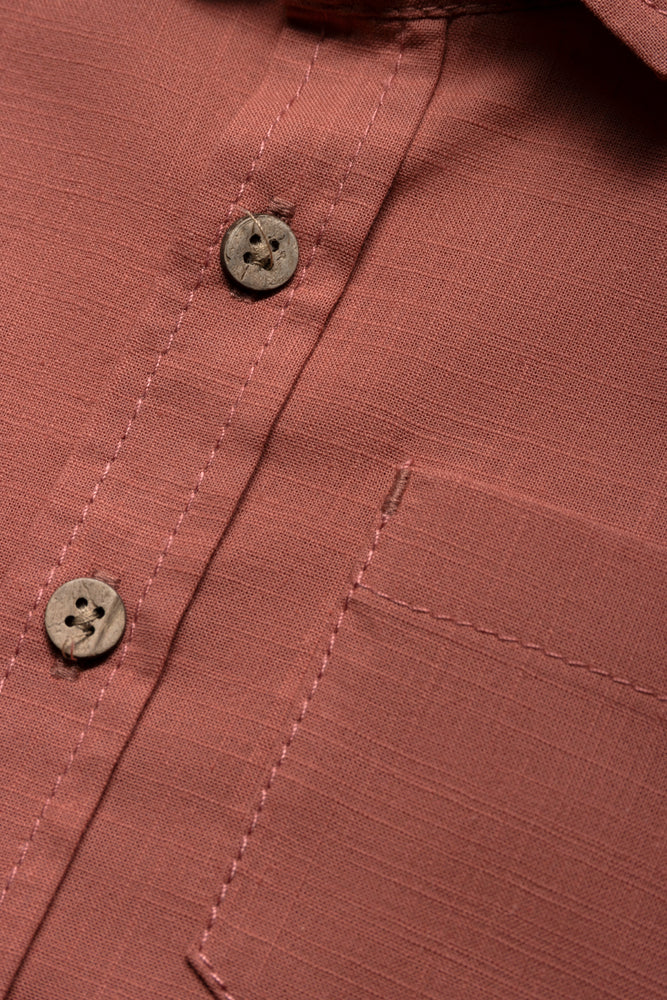 Short Sleeve Shirt Dark Pink