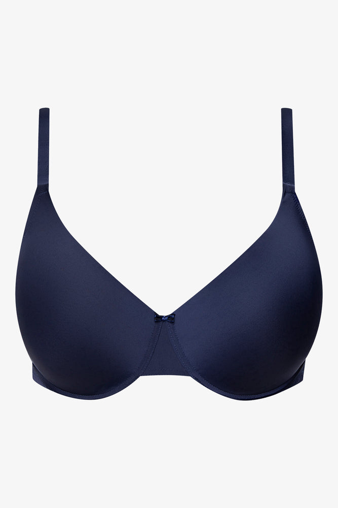 Plus Size 2 Pack Smooth T-Shirt Bras Blue (2)