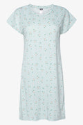 2 Pack Floral Sleepshirts Green And Grey (1)