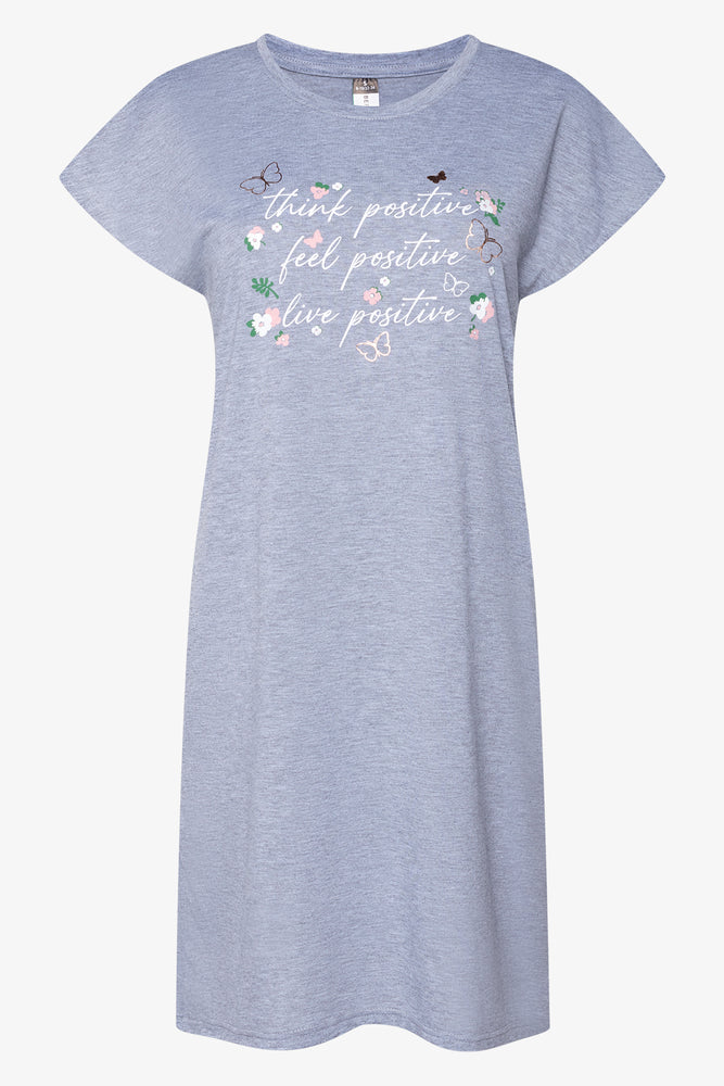 2 Pack Floral Sleepshirts Green And Grey (2)
