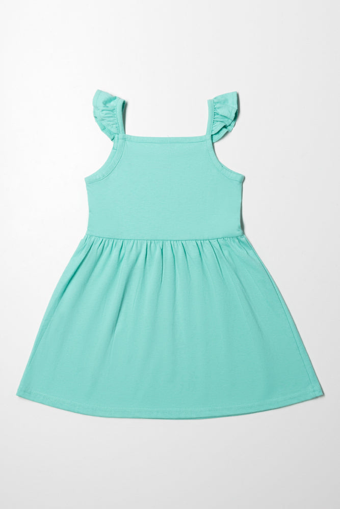 Teal sleeveless dress cheap