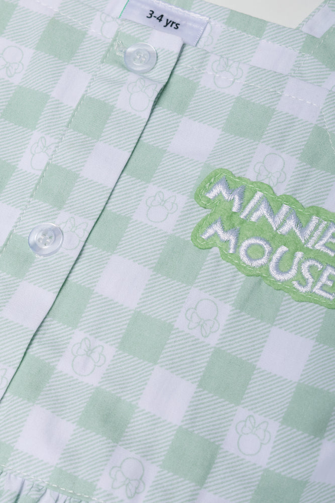 Minnie Mouse Strappy Dress Green