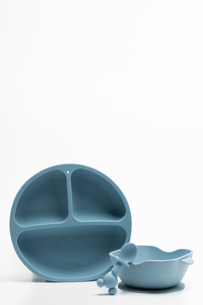 Mickey Mouse 3 Piece Feeding Set Teal