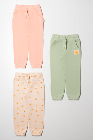 3 Pack Track Pants Green