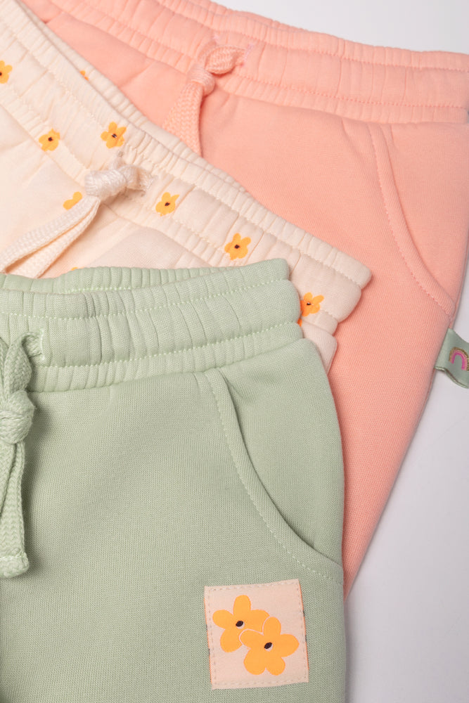 3 Pack Track Pants Green (1)