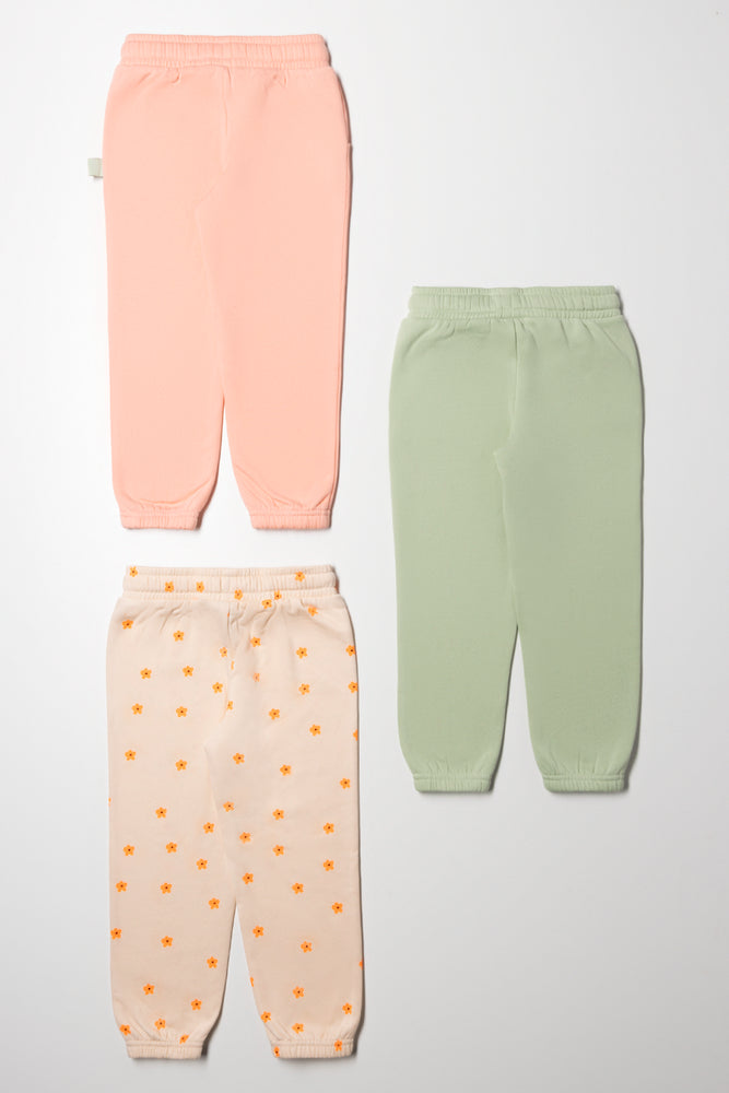 3 Pack Track Pants Green (2)