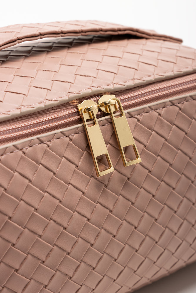 Plaited Toiletry Bag Light Pink (3)