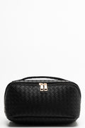 Plaited Toiletry Bag Black