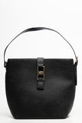 Belted Tote Bag Black