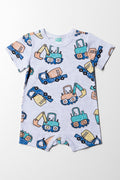 Truck Romper Grey