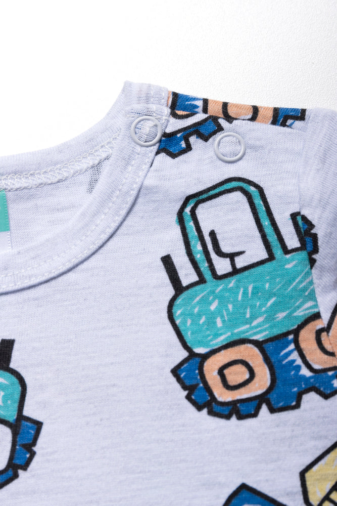 Truck Romper Grey (1)