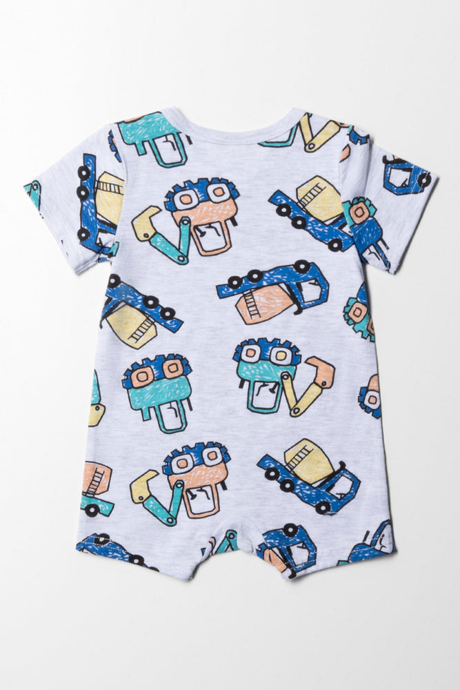 Truck Romper Grey (3)