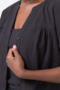 Grown On Sleeve Shirt Black (3)