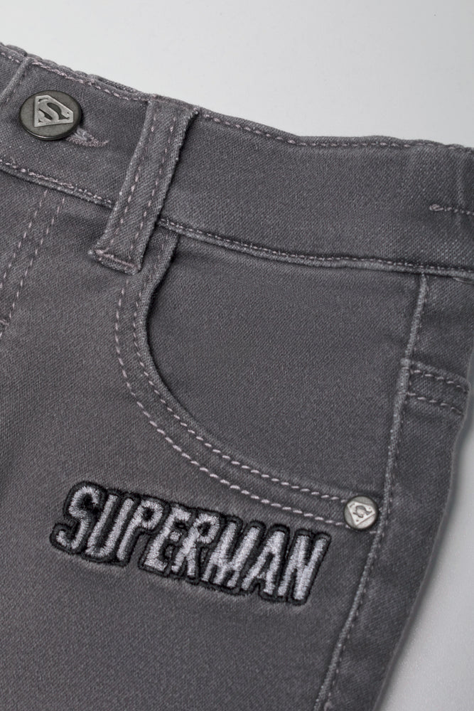 Superman Denim Short Grey (1)