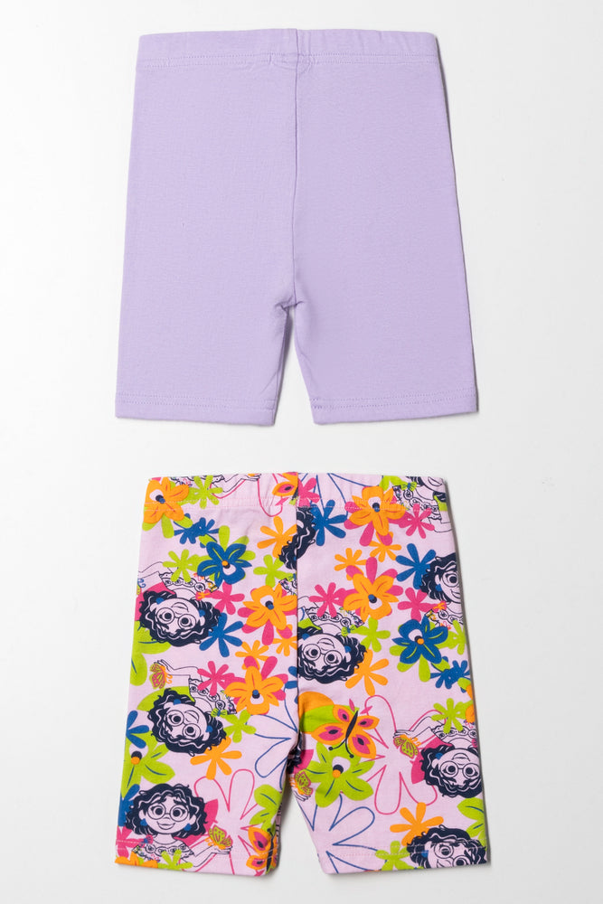 2 Pack Encanro Cycling Shorts Lilac (2)