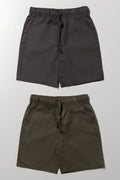 2 Pack Shorts Grey & Fatigue