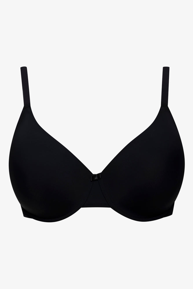 Plus Size 2 Pack T-Shirt Bras Black And Natural (2)