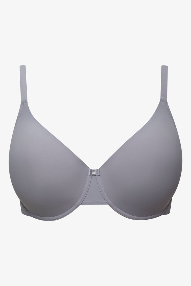 Plus Size 2 Pack T-Shirt Bras Grey And Pink (2)