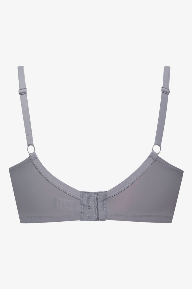 Plus Size 2 Pack T-Shirt Bras Grey And Pink (3)