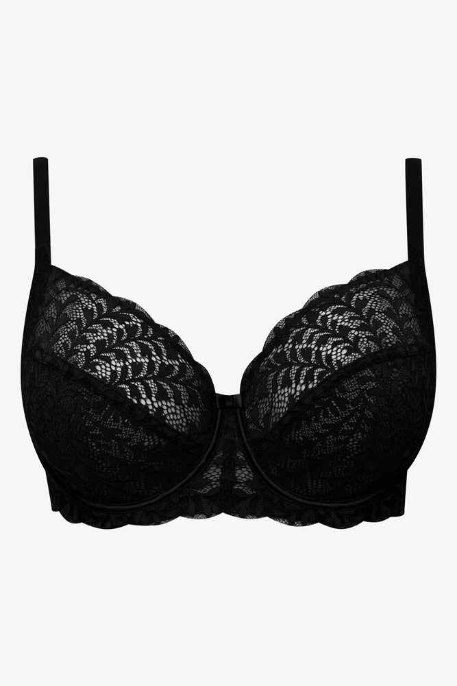 Plus Size 2 Pack Non Padded Underwire Bras Black And Natural (2)