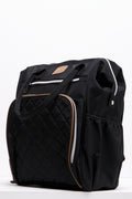 Upper Handle Backpack Nappy Bag Black (1)