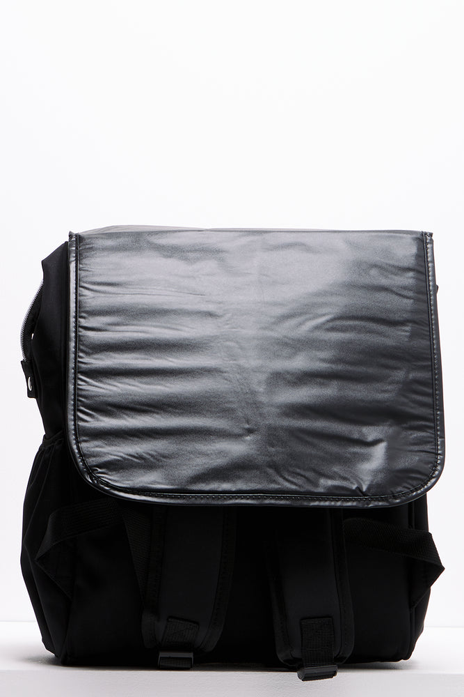 Upper Handle Backpack Nappy Bag Black (3)