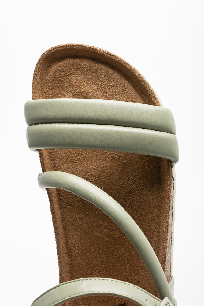 Diagonal Strap Sandal Green (4)
