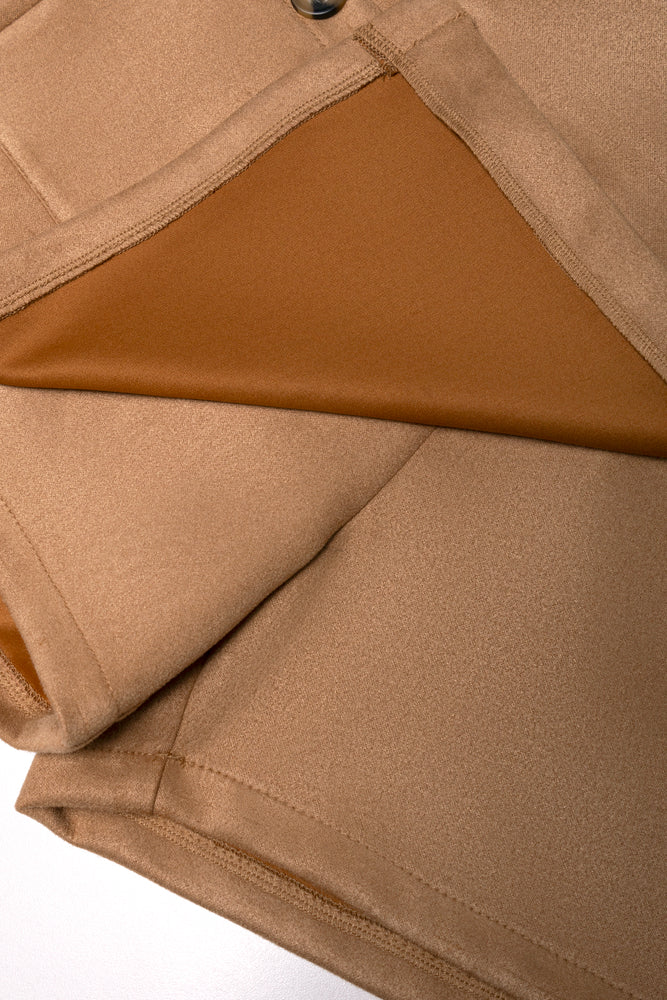Suede Skort Light Brown (3)
