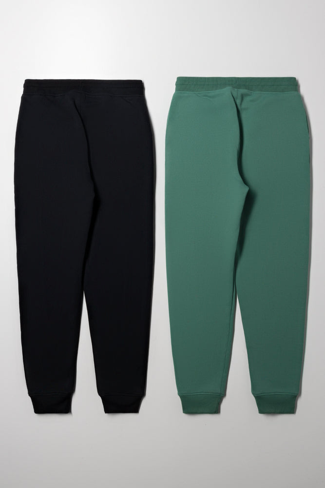 2 Pack Trackpants Green And Black (2)