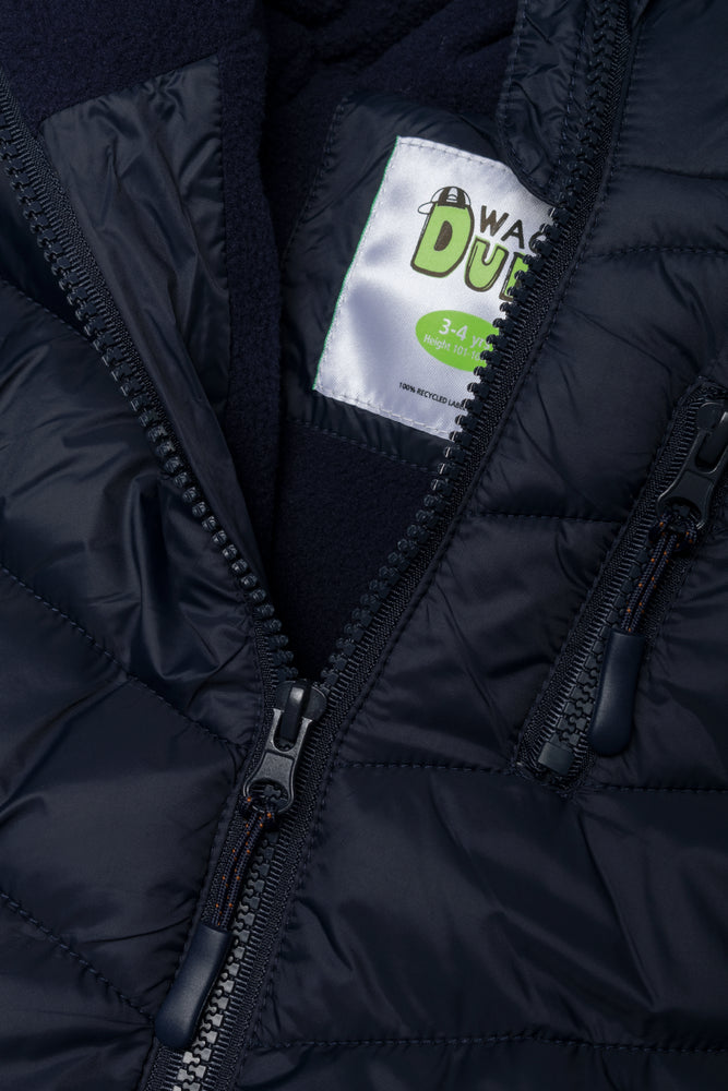 Hooded Puffer Jacket Navy