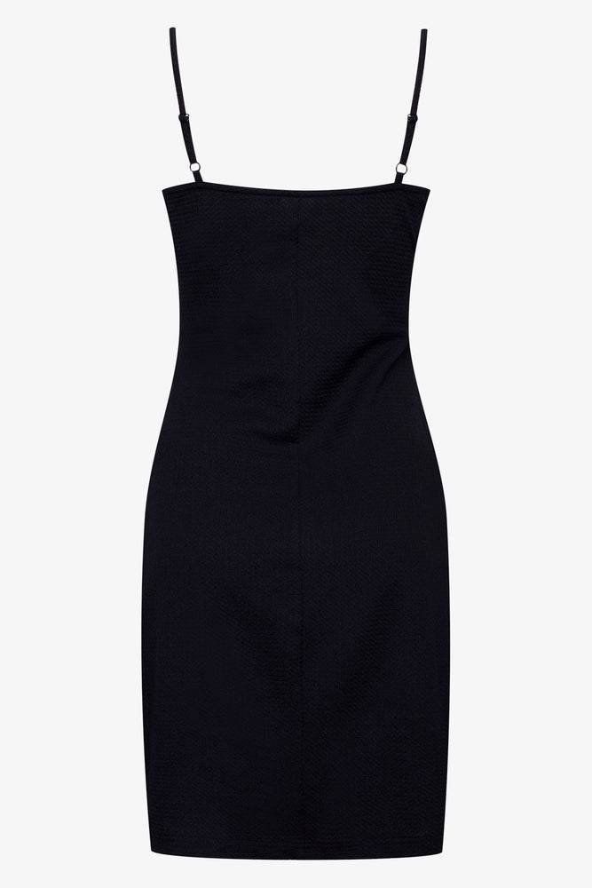 Strappy Wrap Dress Black