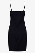 Strappy Wrap Dress Black (1)