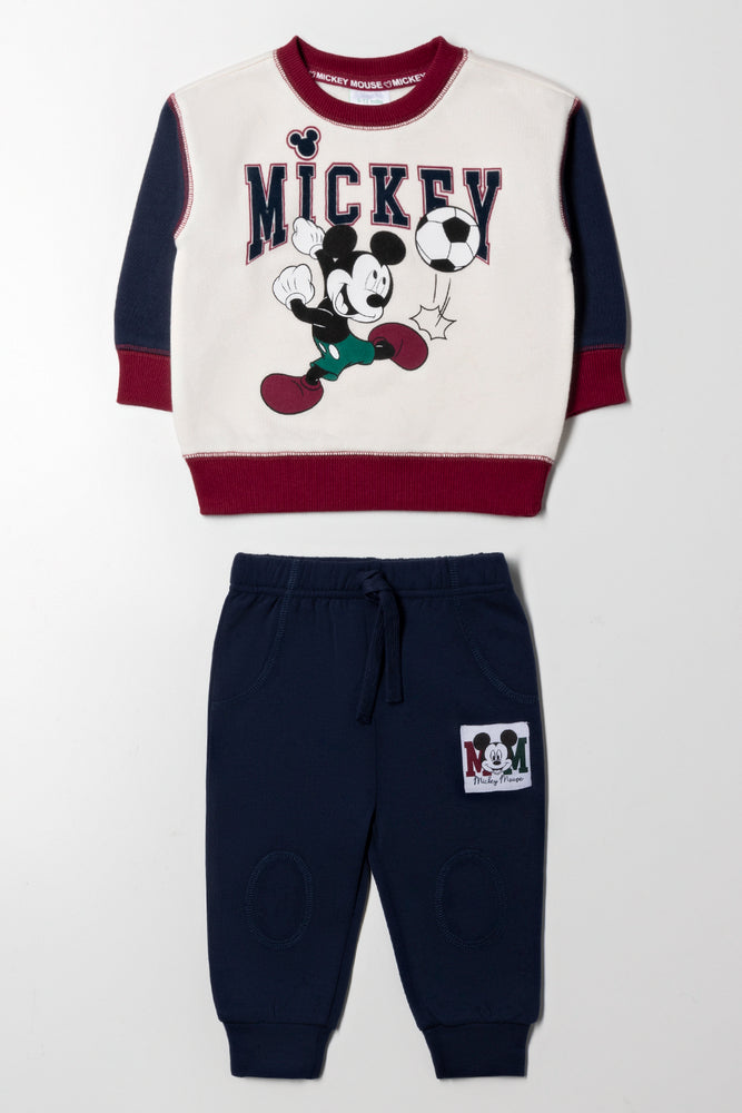Long Sleeve Mickey Mouse Set Navy