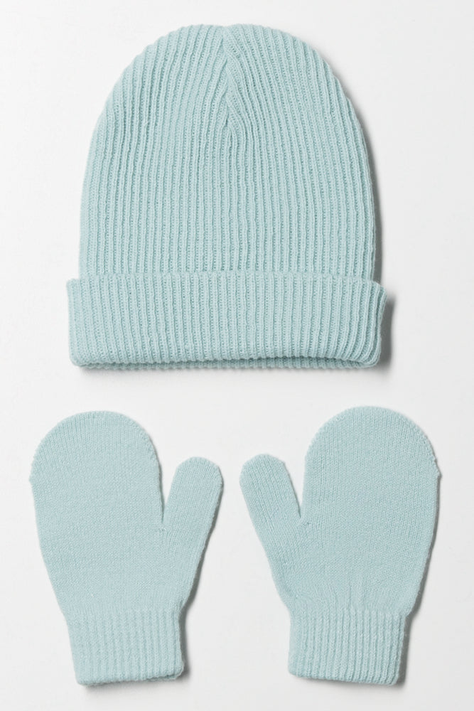 2 Piece Hat Set Green