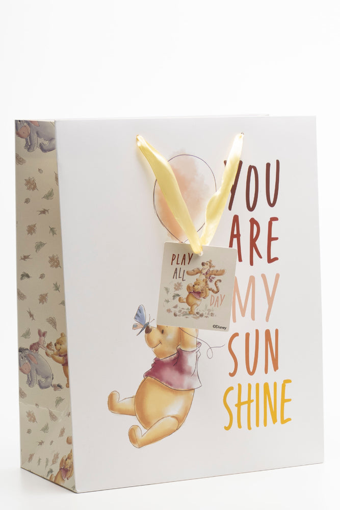 Winnie The Pooh Gift Bag White