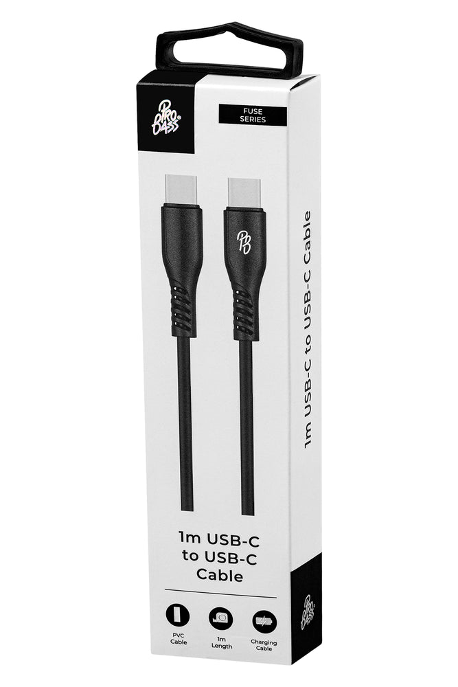 Pro Bass Fuse 1M Type C To Type C Black (2)