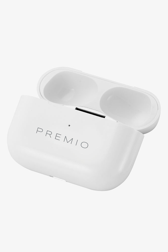 Premio V6 Tws Stem Earphone White With Case (2)