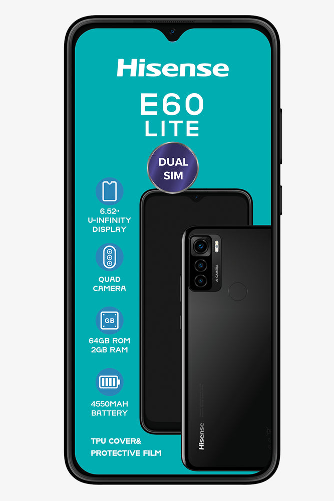 Hisense E60 Lite Ds Nl Black