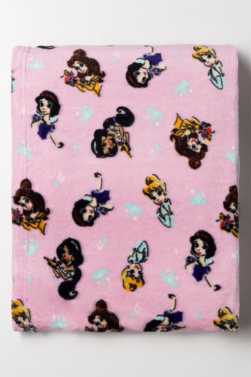 Disney Princesses Blanket Pink