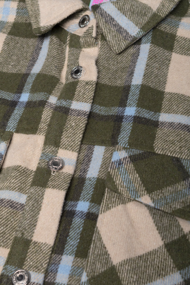 Check Long Sleeve Shirt Green