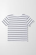 Stripe Short Sleeve T-Shirt Black And White (2)