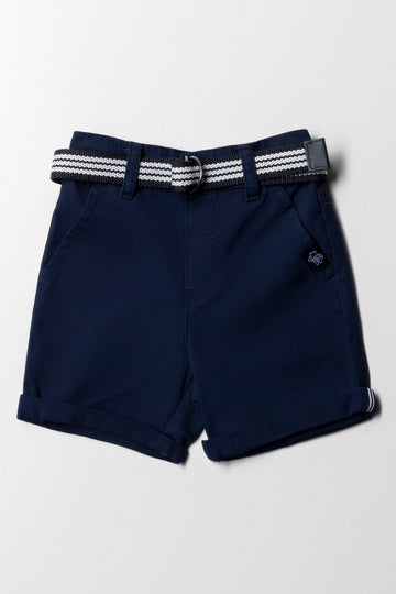 Belted Shorts Navy