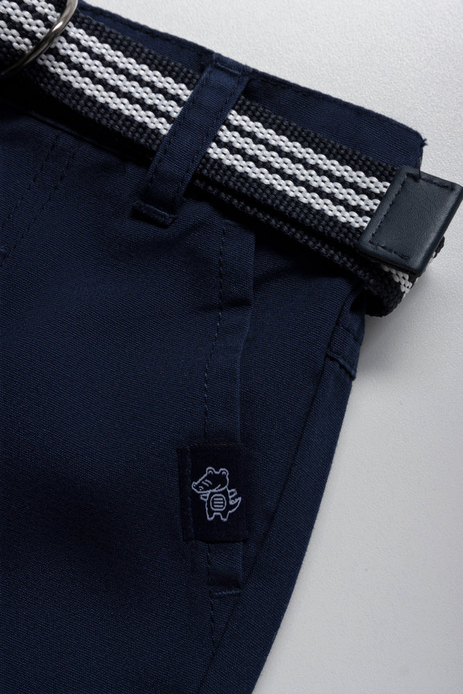 Belted Shorts Navy (1)